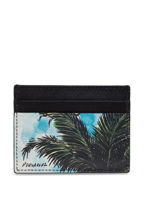 DSQUARED2 palm-print card holder - Black