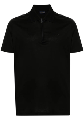 Paul & Shark logo-appliqué polo shirt - Black