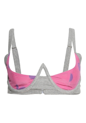 Natasha Zinko scoop-neck bra - Grey