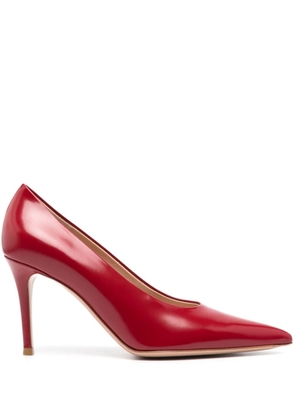 Gianvito Rossi 85mm leather pumps - Red