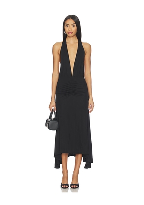 WeWoreWhat Halter Midi Dress in Black. Size L. Also in XL.