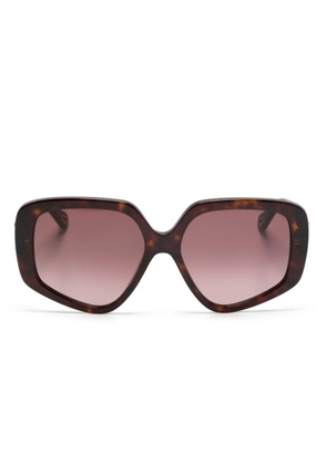 Chloé Eyewear Mony oversize-frame sunglasses - Brown