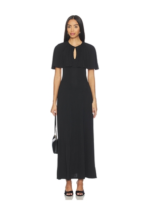 WeWoreWhat Cape Midi Dress in Black. Size L. Also in M, S, XL, XS.