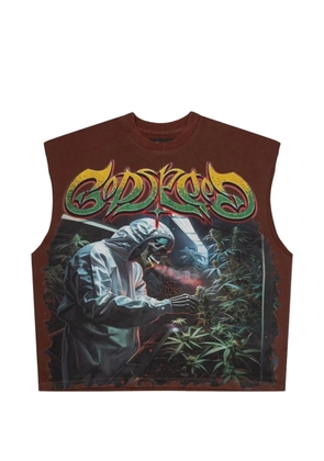 GODSPEED graphic-print T-shirt - Brown