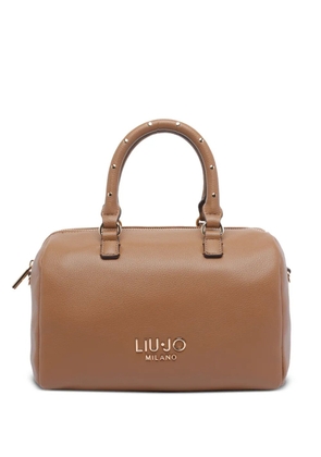 LIU JO studded-handle tote bag - Brown