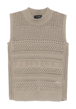 Fabiana Filippi cotton vest - Brown