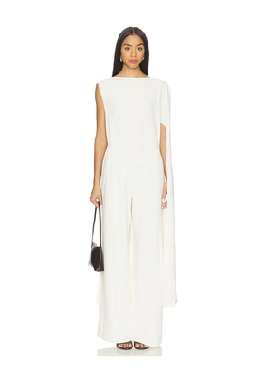 WeWoreWhat Draped Dolman Sleeve Jumpsuit in Ivory. Size L. Also in XS, S.