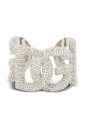 Dolce & Gabbana DG crystal-embellished bracelet - Silver