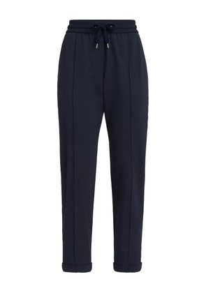 Brunello Cucinelli drawstring-fastening trousers - Blue