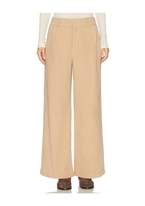 Varley Floris Wide Leg 29.5 Pant in Tan. Size L. Also in M, S, XL, XS.