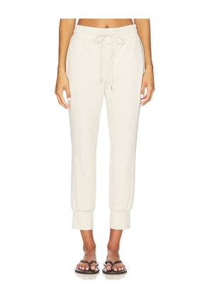 Varley Aisling Active 27 Sweatpant in Ivory. Size L. Also in S, XL, XS.