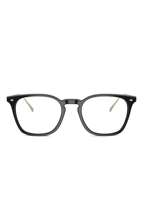 Giorgio Armani titanium-square frames glasses - Black