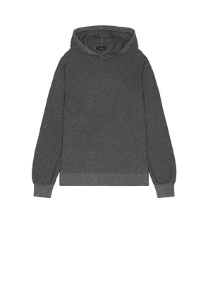 Vince Jacquard Long Sleeve Hoodie in Blue. Size L. Also in M, S.