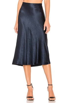 Vince Slip Skirt in Navy. Size L. Also in M, S, XL, XS.