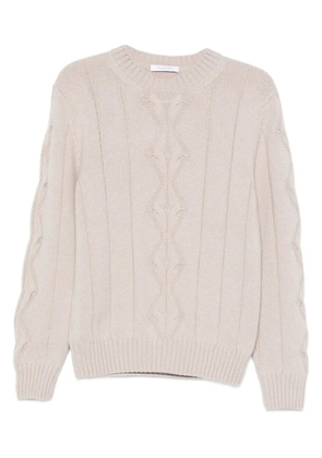 Cruciani cable-knit sweater - Neutrals