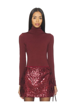 Wolford Colorado Bodysuit in Burgundy. Size L. Also in M, S, XS.