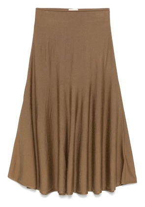 KHAITE Mayu midi skirt - Brown