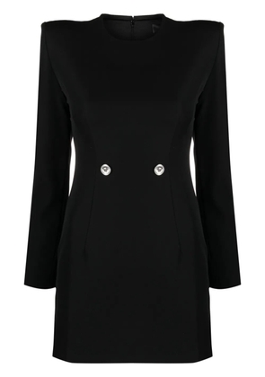 Versace Hourglass grain-de-poudre minidress - Black