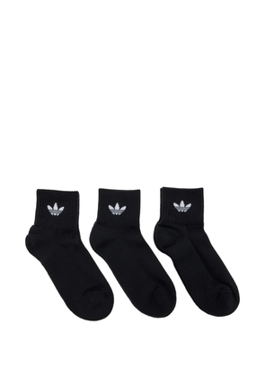 adidas trefoil ribbed socks - Black