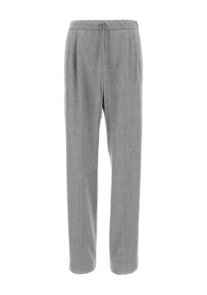 Max Mara pleated-front drawstring trousers - Grey