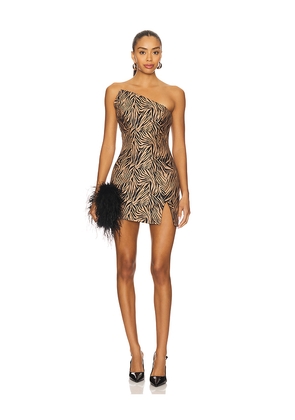 Zuleyha Kuru Veralya Dress in Brown. Size 36. Also in 38, 40, 42.