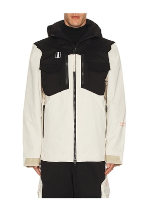Whitespace 2L Insulated Cargo Jacket in Black,White. Size L. Also in M, S, XL/1X, XXL/2X.