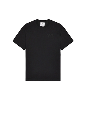 Y-3 Chest Logo Tee in Black. Size M. Also in S.