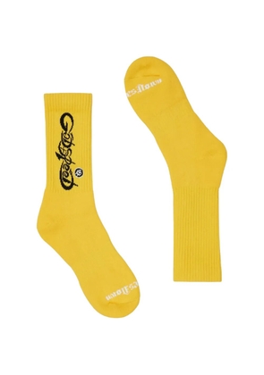 GODSPEED New Age logo-detail socks - Yellow