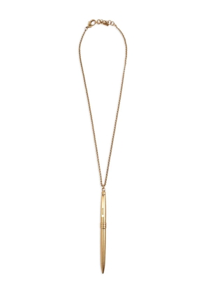 Moschino Feather-pendant necklace - Gold