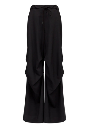 MM6 Maison Margiela single-stitch logo flared trousers - Black