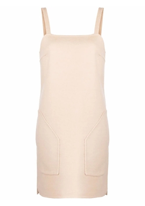 Max Mara sleeveless square neck dress - Neutrals