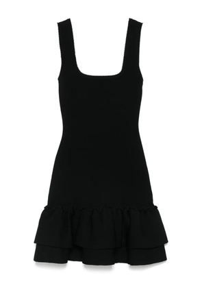 SANDRO ruffle-detail mini dress - Black