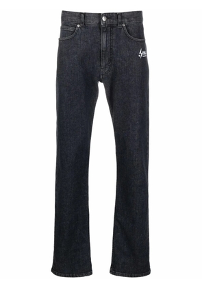 Stella McCartney straight-leg logo-print jeans - Grey