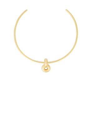 Uncommon Matters Infinity Choker in Metallic Gold.