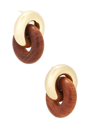 Uncommon Matters Cumulus Earrings in Metallic Gold.