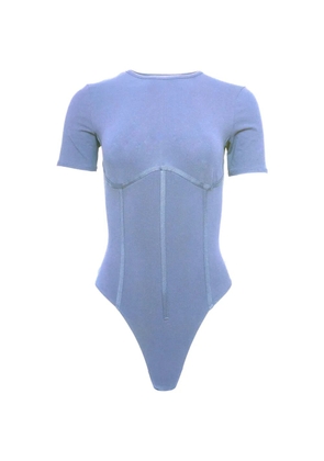 Fleur Du Mal Seam T-Shirt Bodysuit - Blue