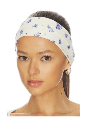 WellBeing + BeingWell Sable Headband in Blue.