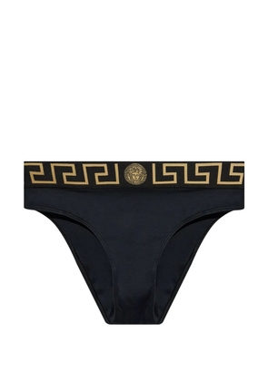 Versace logo-waistband bikini bottoms - Black
