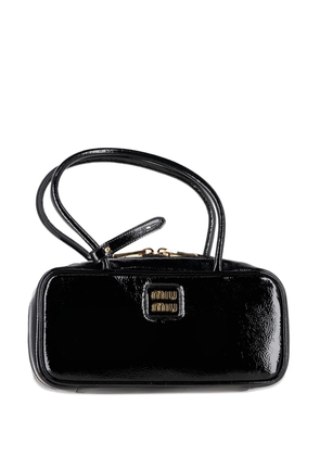 Miu Miu Pre-Owned Beau patent leather bag - Black