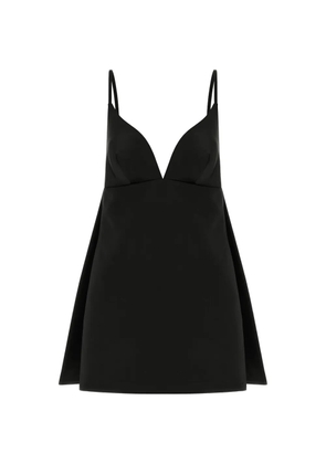 Elisabetta Franchi Duchesse V-neck mini dress - Black