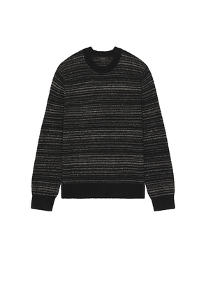 Vince Marled Stripe Long Sleeve Crew in Black. Size M. Also in S.