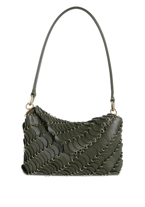 Rabanne scale-detail shoulder bag - Green