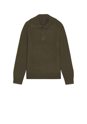 Vince Long Sleeve Mockneck Sweater in Green. Size L. Also in M, S, XL/1X.
