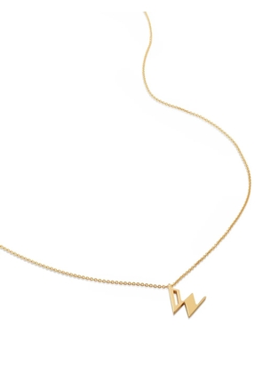 Monica Vinader alphabet W-pendant necklace - Gold