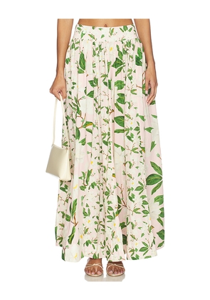 Verandah Paneled Maxi Skirt in Pink. Size L. Also in M, S, XL, XS.