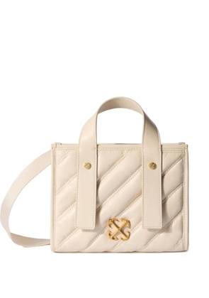 Off-White quilted leather tote bag - Neutrals