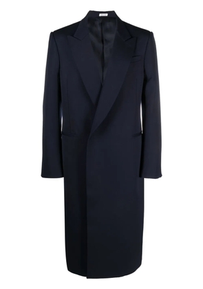 Alexander McQueen single-breasted coat - Blue
