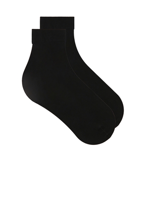 Wolford Individual 10 Socks in Black. Size M. Also in S.