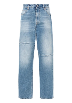 MM6 Maison Margiela panelled tapered-leg jeans - Blue
