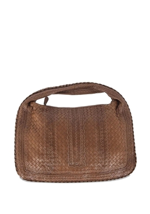 Bottega Veneta Pre-Owned 2024 woven leather hobo - Brown